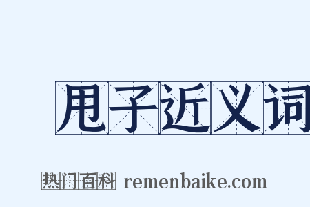 撢甩子近义词是什么意思的图片
